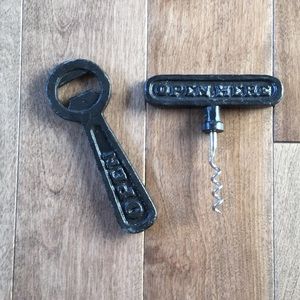 Pottery Barn beer and wine openers